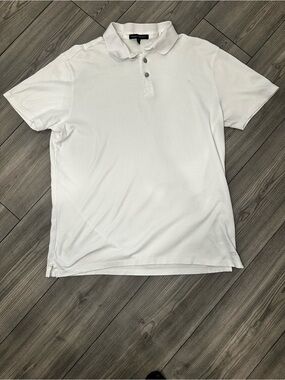 Robert Barakett White Polo Shirt Size Medium